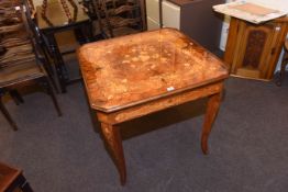 Italian style inlaid combination games table