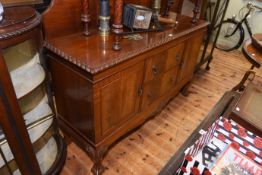 Early 20th Century mahogany Chippendale style sideboard on ball and claw legs