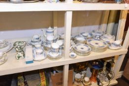 Extensive Coalport Revelry tea and dinner service and three pieces of Masons Green Chartreuse