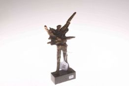 Modern bronze figure,