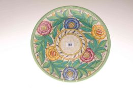 Crown Ducal charger, decorated to a Charlotte Rhead design, no.