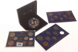 Various coin sets and a Westminster conquest of Everest 1953 boxed medallion