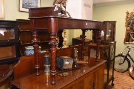 Victorian mahogany ecclesiastical style hall table