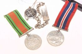 Two WWII medals (no names),