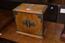 EP mounted oak smokers cabinet