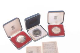 Seventeen Royal Mint silver proof coins,