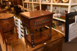 Old Charm single drawer lamp table