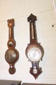 Two Antique banjo barometers
