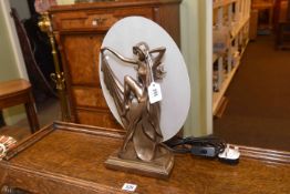 Art Deco style lady table lamp