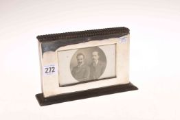 Silver-mounted box photograph frame,