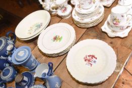 Ten Spode's Jewel plates and two Wedgwood bowls (12)