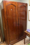 Mid-Victorian mahogany two-door press,