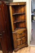 Siesta oak standing corner cabinet,