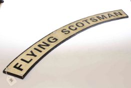 Cast metal sign 'Flying Scotsman'