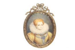 Portrait miniature 'Gabrielle Esteves'