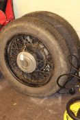 Vintage pair of wire wheels