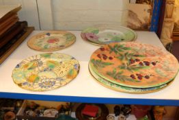 Five Grays Pottery plates and a Royal Doulton plate (6)