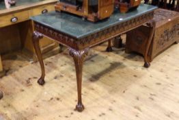 Marble topped console table in Irish Chippendale style,