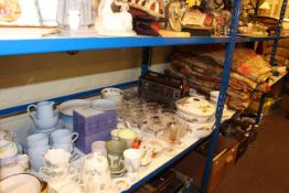 Large quantity of collectables including Sanderson curtains, Sylvac dogs, Denby, Royal Worcester,