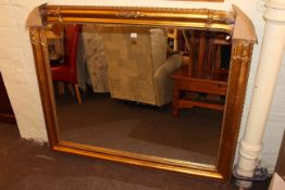 Victorian style gilt overmantel mirror