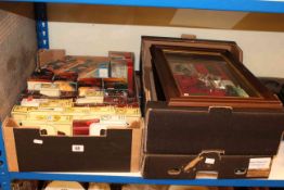 Three boxes of model vehicles,