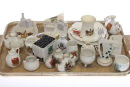 Collection of crested china including Shelley
