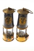 Pair of Eccles miners lamps