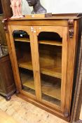 Mid-Victorian mahogany two-door bookcase,