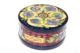 Moorcroft limited edition box and cover
