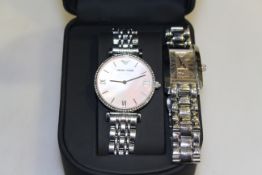 Two Emporio Armani watches (one boxed)