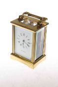 Brass cased carriage clock,