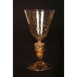 A CONTINENTAL CORDIAL GLASS, late 18th Century,