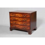 A GEORGE III MAHOGANY DRESSING CHEST,