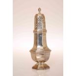 A GEORGE V SILVER SUGAR CASTER, BIRMINGHAM 1913, in 18th Century style,