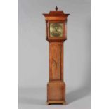 LAWSON, KEIGHLEY, AN 18TH CENTURY OAK 30 HOUR LONGCASE CLOCK,