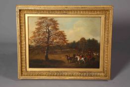 ATTRIBUTED TO JOHN DALBY OF YORK (1810-1865), THE HUNT MEET, SETTING OFF,