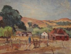 MARY PACKER (SOUTH AFRICAN, 1892-1977), OLD HIGHYELD FARM, signed lower right, oil on canvas board,