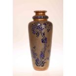 ATTRIBUTED TO LEON LEDRU (1855-1926) FOR VAL ST LAMBERT A FINE ART NOUVEAU OROPLASTIC VASE,