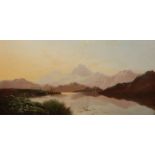 CHARLES LESLIE (1839-1886), SNOWDON FROM CAPEL CURIG, NORTH WALES, inscribed with title and artist,