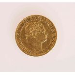 A GEORGE III FULL SOVEREIGN, 1817, with laureate head,