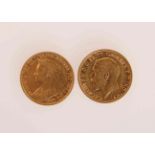 TWO HALF SOVEREIGNS,