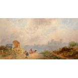 SARAH ELLEN WEATHERILL (1836-1920), WHITBY FROM MEADOWFIELDS, unsigned, watercolour, framed.