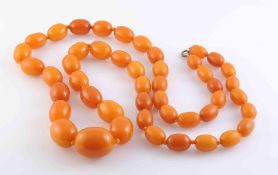 AN AMBER NECKLACE,