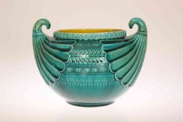CHRISTOPHER DRESSER (1834-1904) FOR LINTHORPE POTTERY, A JARDINIERE IN THE EGYPTIAN TASTE,