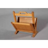 ROBERT THOMPSON OF KILBURN, A MOUSEMAN OAK MAGAZINE RACK,