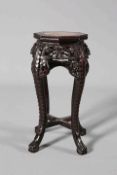 A CHINESE MARBLE INSET JARDINIERE STAND, CIRCA 1900,
