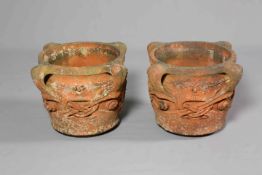 ARCHIBALD KNOX (1864-1933) FOR LIBERTY & CO A PAIR OF TERRACOTTA OLAF POTS, EARLY 20TH CENTURY,