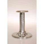 ARCHIBALD KNOX (1864-1933) FOR LIBERTY & CO A TUDRIC PEWTER CANDLESTICK, no.