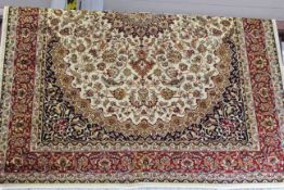Keshan carpet with a beige ground 2.30 by 1.