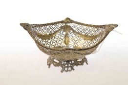 Victorian silver pierced basket, Nathan & Hayes, Birmingham 1893, 5.